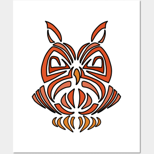 Minimalist owl Posters and Art